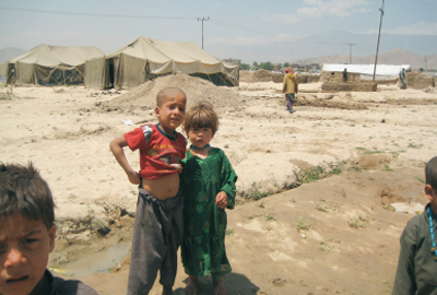 モジュリーン避難民キャンプの子どもたち
